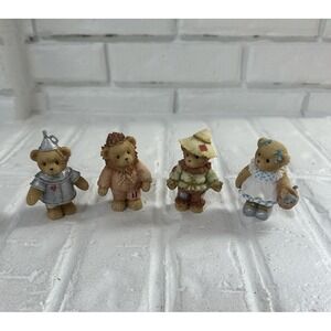Cherished Teddies Wizard of Oz Figurine Set Of 4 Dorothy Tin Man Scarecrow Lion